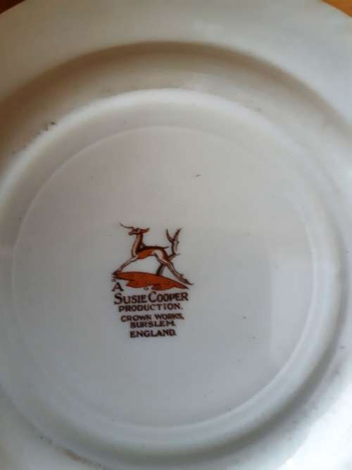 3 Beautiful Vintage Susie Cooper Trio-Made in England-Good condition