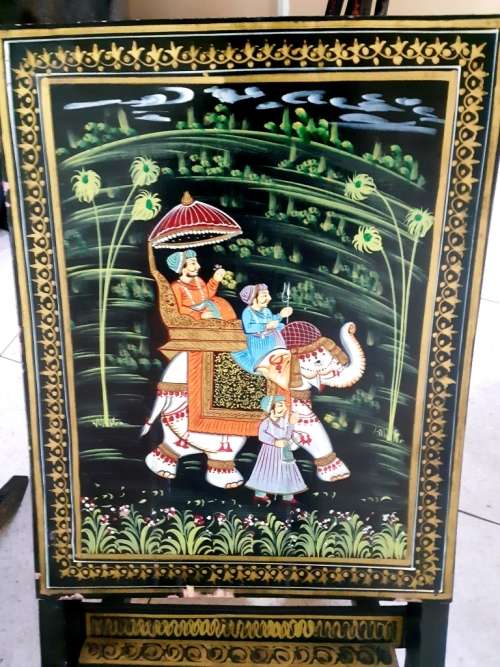 Beautiful highly collectable hand pained Chinese Laquer folding chair-no 1