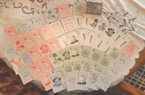 Vintage boxed SA deck of playing cards with Paul Kruger, boer, Africaner theme-from 1960