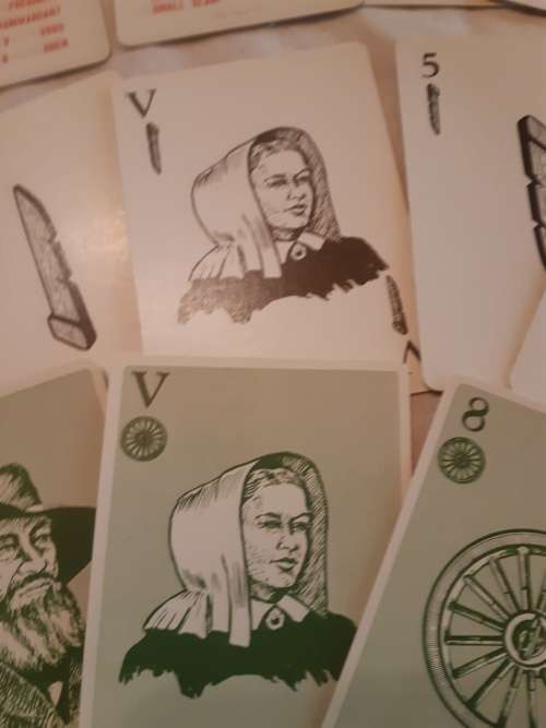 Vintage boxed SA deck of playing cards with Paul Kruger, boer, Africaner theme-from 1960