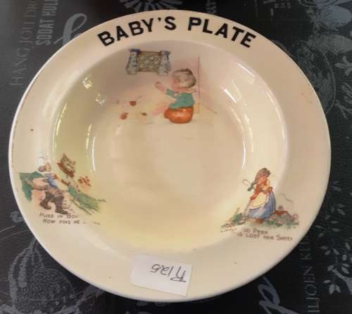 Beautiful Bovey Pottery England Baby Plate-D 17 cm H 3 cm