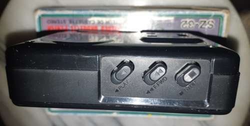 Vintage Crown SZ-32 Stereo Cassette Player in original presentation box-working-with ear phones