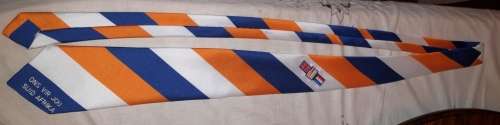 Rare "Ons vir jou Suid Afrika" tie in old flag colours - In very good condition-like new
