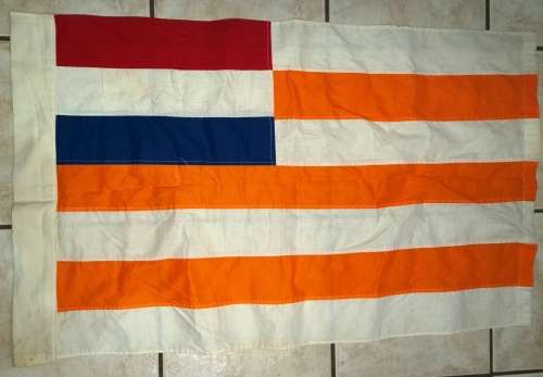 Vierkleur Oranje Vrystaat Vlag/Flag of the Orange Free State-1857-1902-material 92 cm x 56 cm