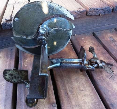 Antique early 1900`s Sterling Meat Cutter - Complete and in working order