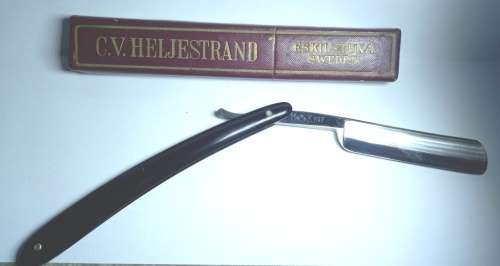 Antique C.V. Heljestrand Eskilstuna Sweden MK no 7 Cut Throat Knife -never used in box-free shipping
