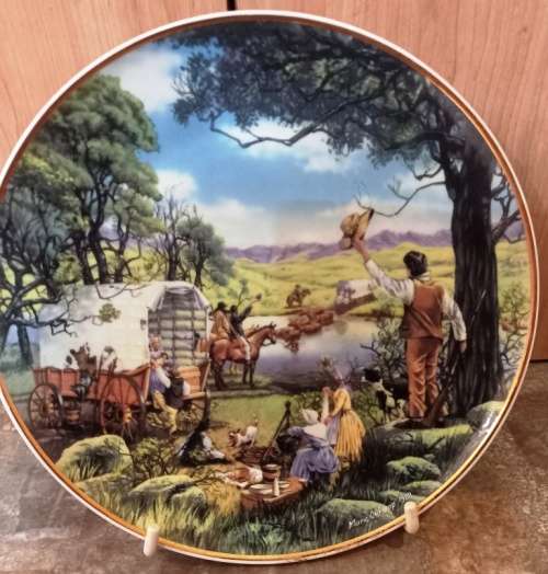Die Groot Trek 150ste Herdenking-Gedenkbord 1988-Limited edition no 583 Dia. 23.5 cm
