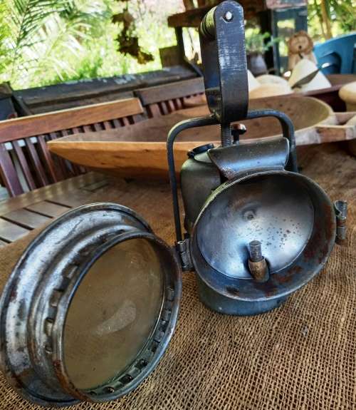 Antique SARS stamped Carbide Railway Lamp-free shipping
