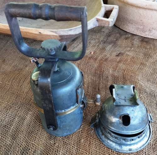 Antique SARS stamped Carbide Railway Lamp-free shipping