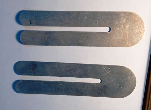 3 silver metal Old School Army uniform button sliders to clean buttons on uniform-sell per item