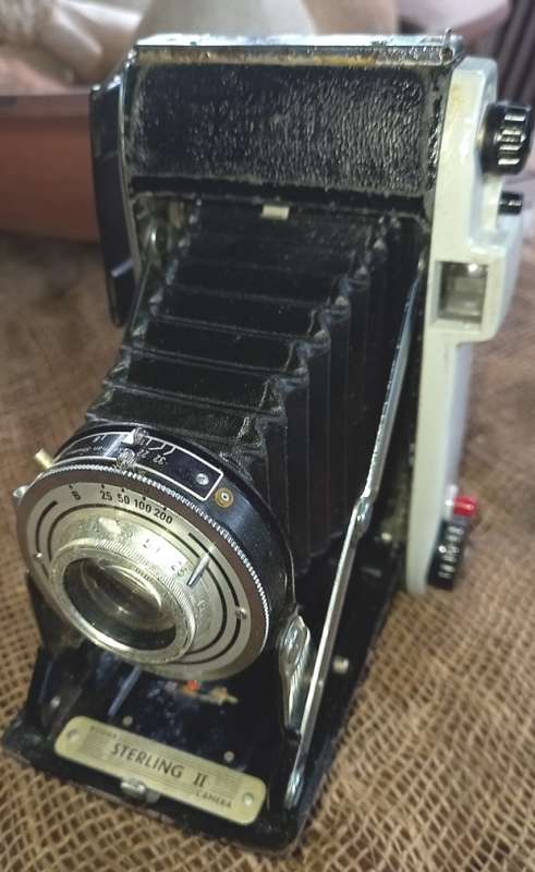 Vintage Kodak Sterling II folding Camera  with Anaston 105mm f4.5 lens and Pronto Shutter-good