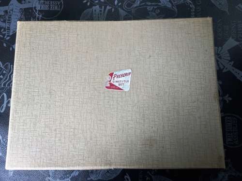 Vintage 1960`s Presgrip Cine Title Set Film Title Letters and others