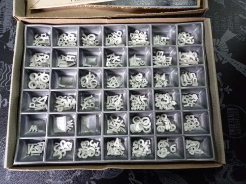 Vintage 1960`s Presgrip Cine Title Set Film Title Letters and others