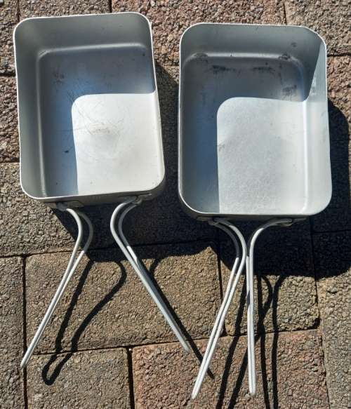 Old SADF Army `Jager-Rand 1963` brand Aluminium Dixie with character