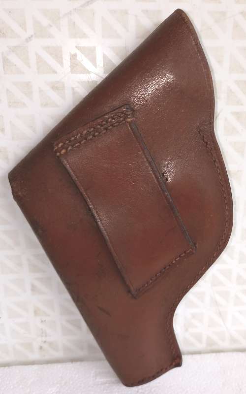 Vintage good quality leather pistol holster-Dia 20 cm L x 13 cm W