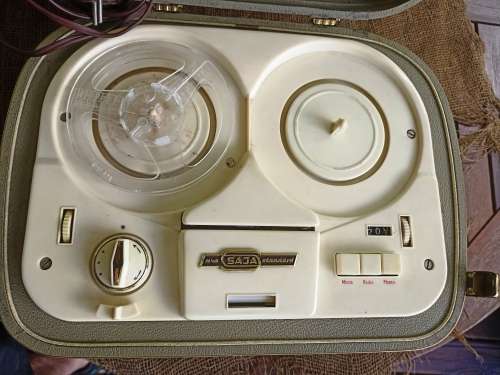 Vintage SAJA M40 Standard made in West Germany Reel-Reel Tape Recorder-bakelite from 1950`s-working