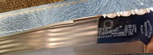 Priestley&Moore Ltd. Cutlers&Silversmiths Sheffield England-3 piece Staghorn Carving Set-never used
