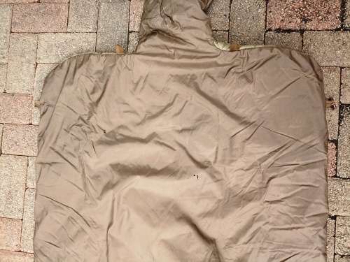 Big Old SADF good quality military sleeping bag in good condition with head cover and carry bag