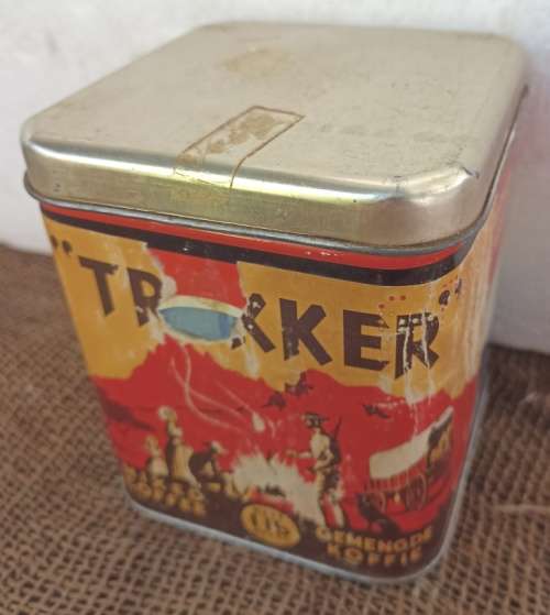 Vintage `Herdenking van die Gelofte-Petermaritzburg Des 1955` 1 Lb. Nett Tekker Koffie Blik