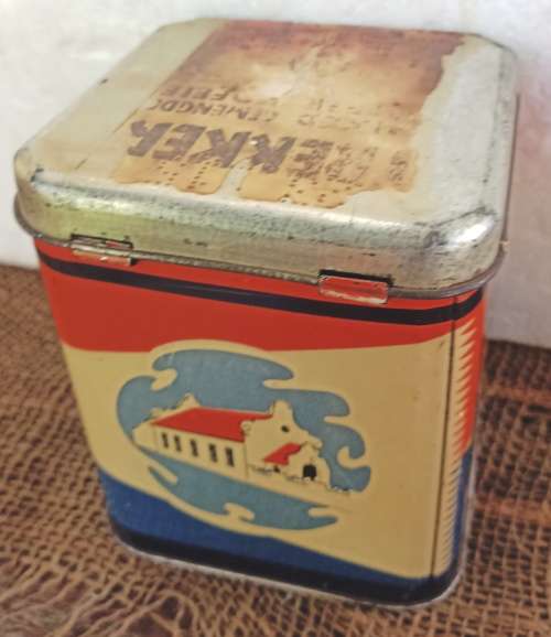 Vintage `Herdenking van die Gelofte-Petermaritzburg Des 1955` 1 Lb. Nett Tekker Koffie Blik