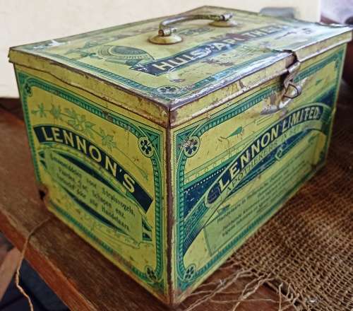 Vintage big Lennons Limited Apothekers in het groot Blik