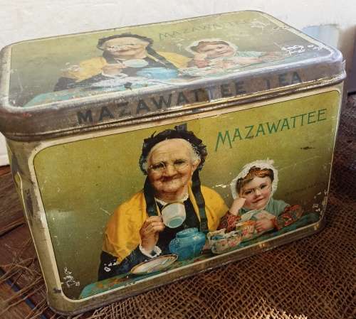 Big Mazawattee 3lb Tea Tin no 1 -Made in London England