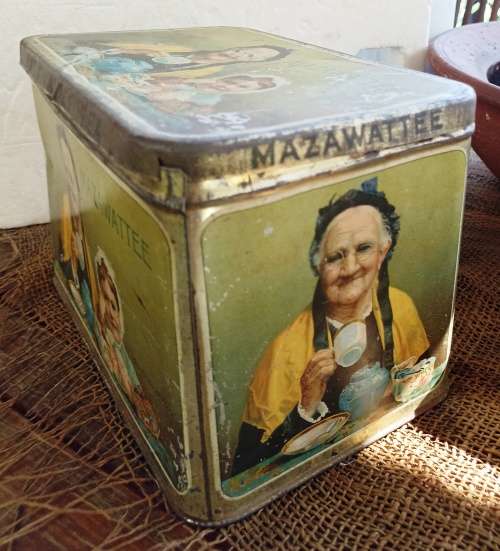 Big Mazawattee 3lb Tea Tin no 1 -Made in London England
