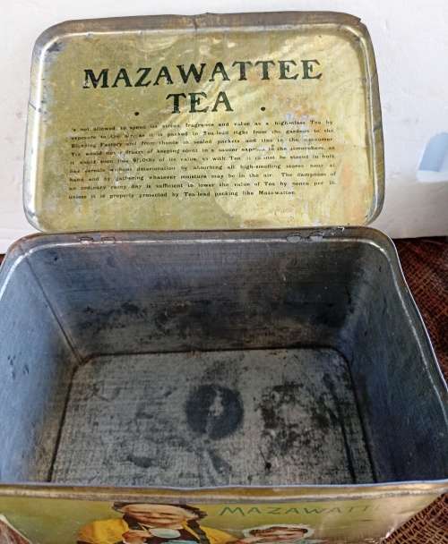 Big Mazawattee 3lb Tea Tin no 1 -Made in London England
