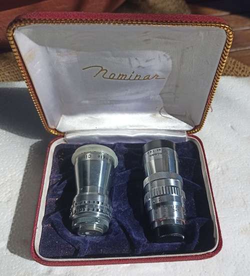 2 x Vintage `Nominar` 8mm Cine Lenses Zeika Optical Co. Ltd-Telephoto and Wide Angle