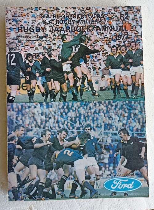 SA Rugby Writers Rugby Annual 1977-Editor Quintus van Rooyen-Afrikaans/English-242 Pages