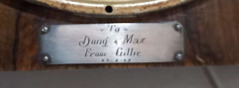 Vintage 1930`s Foreign Art Deco Mantel clock in working condition with key