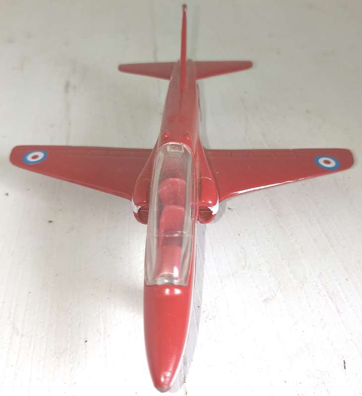 Die Cast Plane Red Arrows Hawk No 63111 L 14 cm, W 13 cm-in very good condition