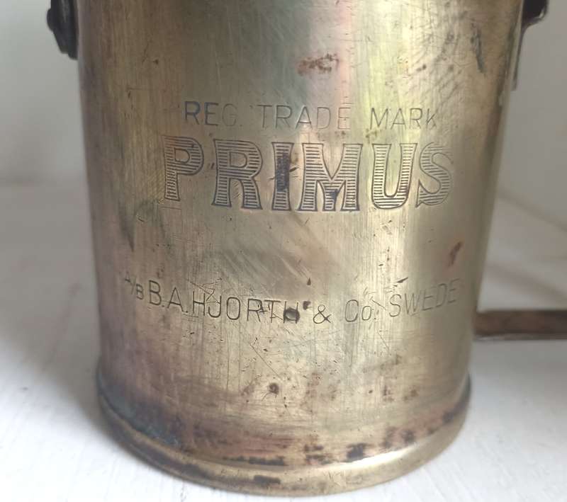 Vintage Primus Brass Blow Torch, B.A. Hjorth & Co Sweden-working