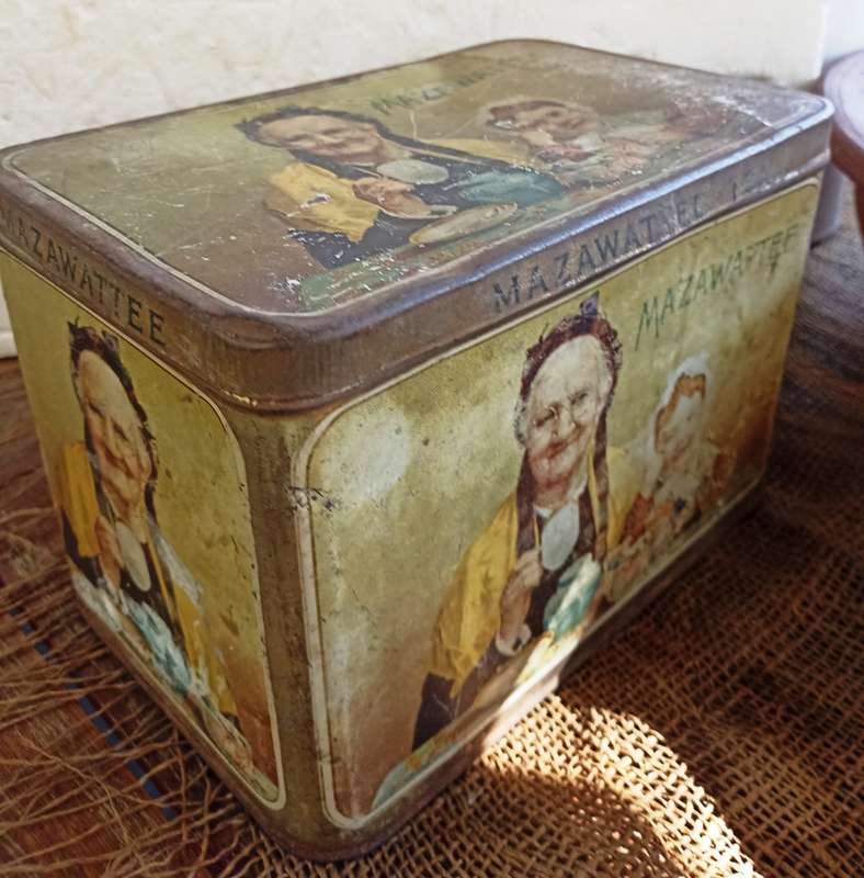 Big Mazawattee 3lb Tea Tin no 2-Made in London England