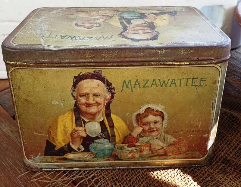 Big Mazawattee 3lb Tea Tin no 2-Made in London England