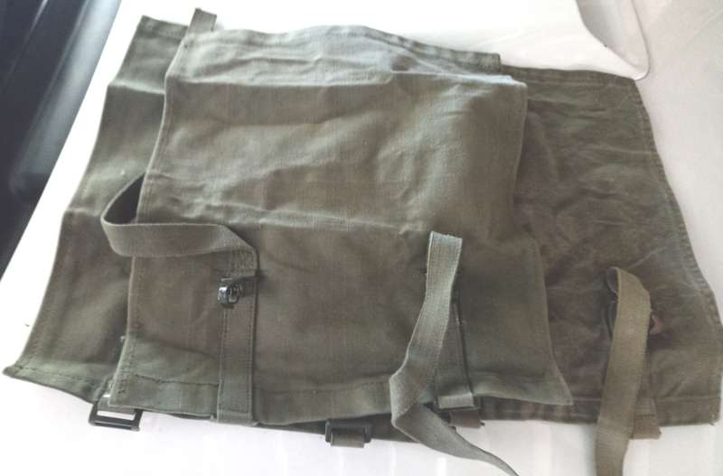 3 x Old Army Ground Sheet Covers/Holder- Buy per one to take one or more