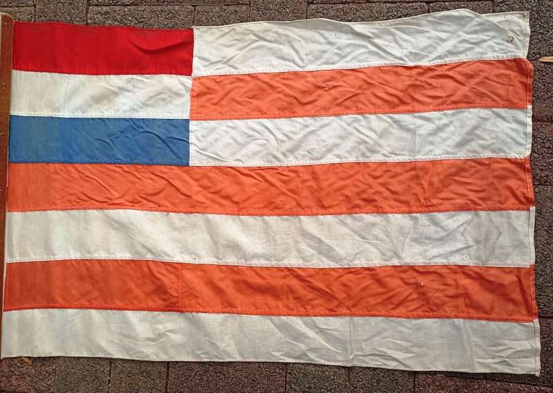 Oranje Vrijstaat Flag (90 cm x 57 cm-Canvas and in good condition