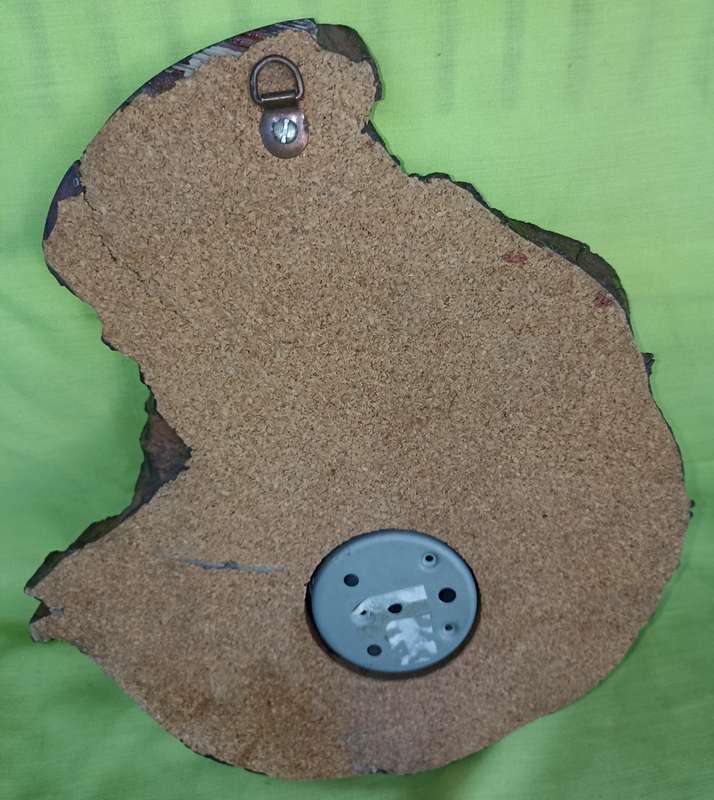 "Thermometre Precision" made in France-on nice wooden mount-working-Dia. 26cm x 22cm