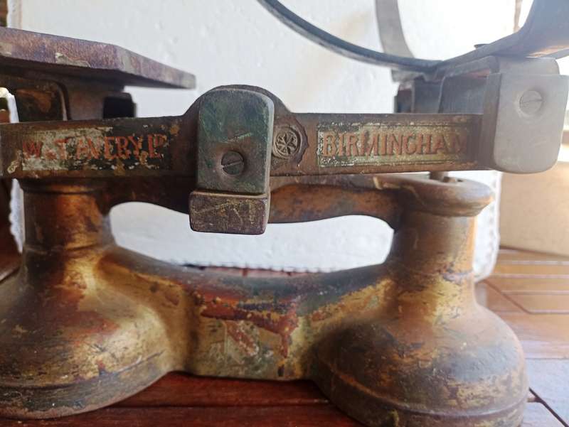 Vintage W&A Avery Birmingham Shop Scale without bucket-working