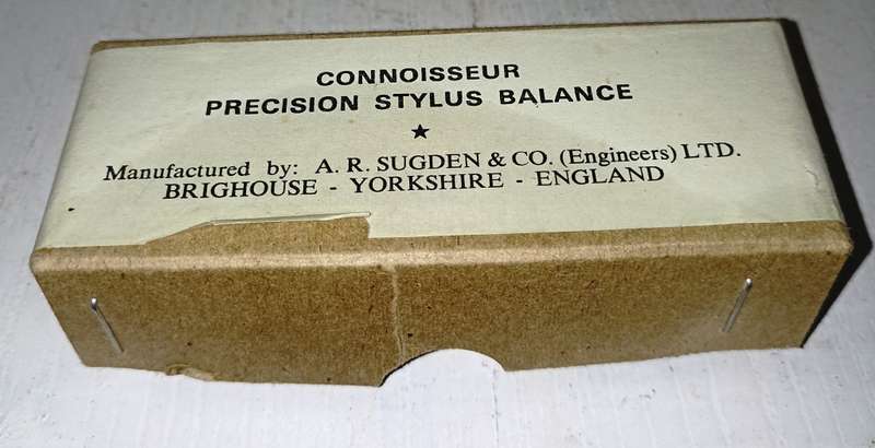 Vintage  Gramophone Connoisseur Precision Stylus Balance with instructions