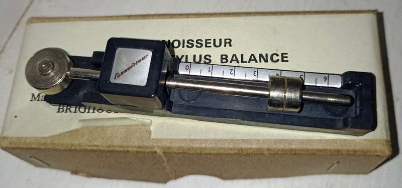 Vintage  Gramophone Connoisseur Precision Stylus Balance with instructions