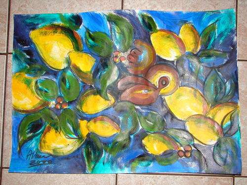 Original Oil Painting of Fruit
