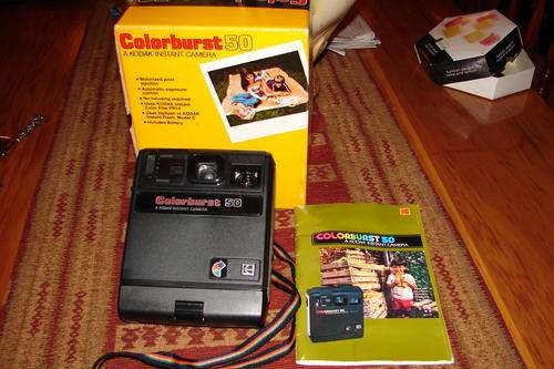 Kodak Colorburst 50 Instant Camera in original box with manual