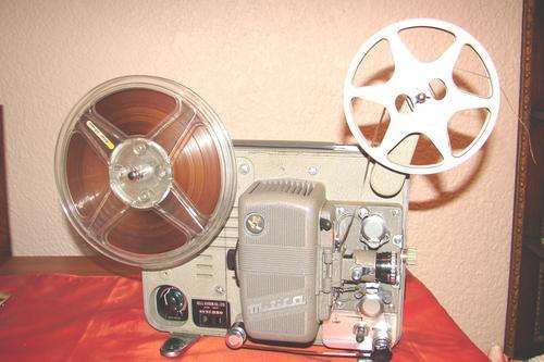 Mitica 8 Bell&Koon Co.Ltd-Japan-Synchro Movie Projector with steel&plastic spools and lots of tapes