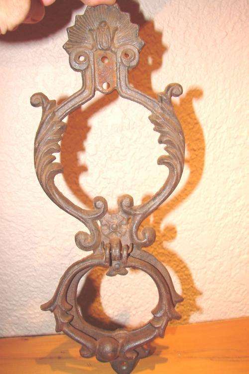 Beautiful Victorian Cast Iron Door Knocker