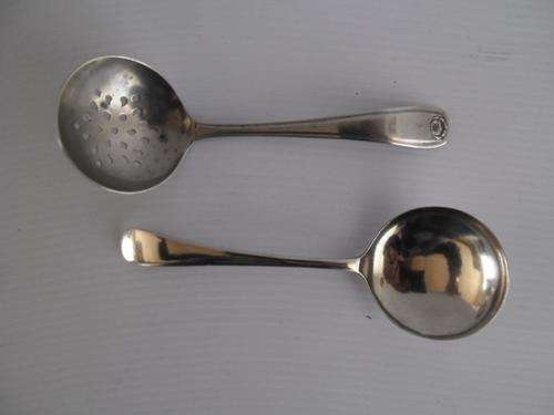2 X SILVER PLATED COLLECTABLE SUGAR SPOONS ONE BID