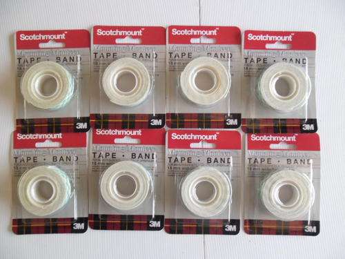 8X 18MM X 1METER  DOUBLE SIDED TAPE. ONE BID. PLEASE READ DESCRIPTION?