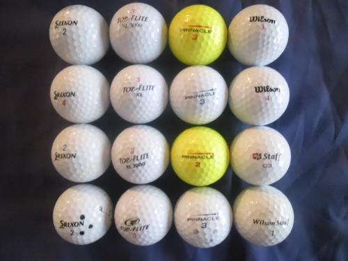 16 X  CLEAN USED GOLF BALLS. ONE BID. PLEASE READ DISCRIPTION?
