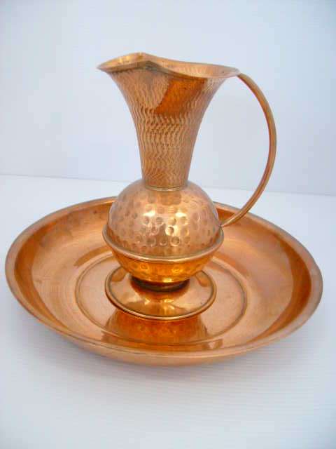 BEAUTIFUL COPPER WATER JUG SET