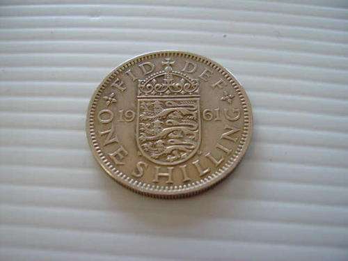 VERY NICE 1961 ELIZABETH DEI GRATIA REGINA ONE SHILLING PLEASE READ DESCRIPTION